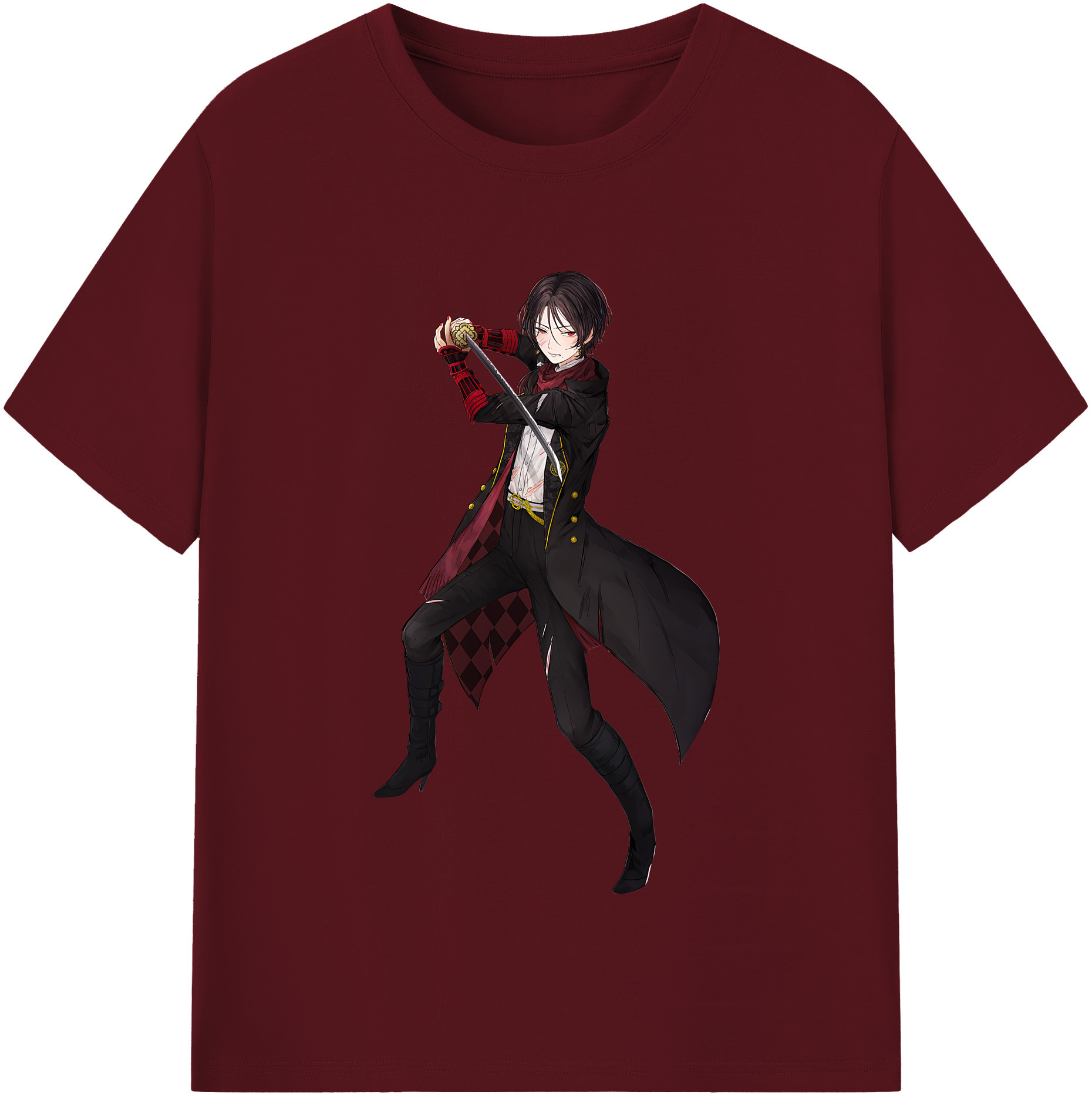 （画像用） 刀剣乱舞 Touken Ranbu 綿100％半袖Tシャツ（フロントプリント）